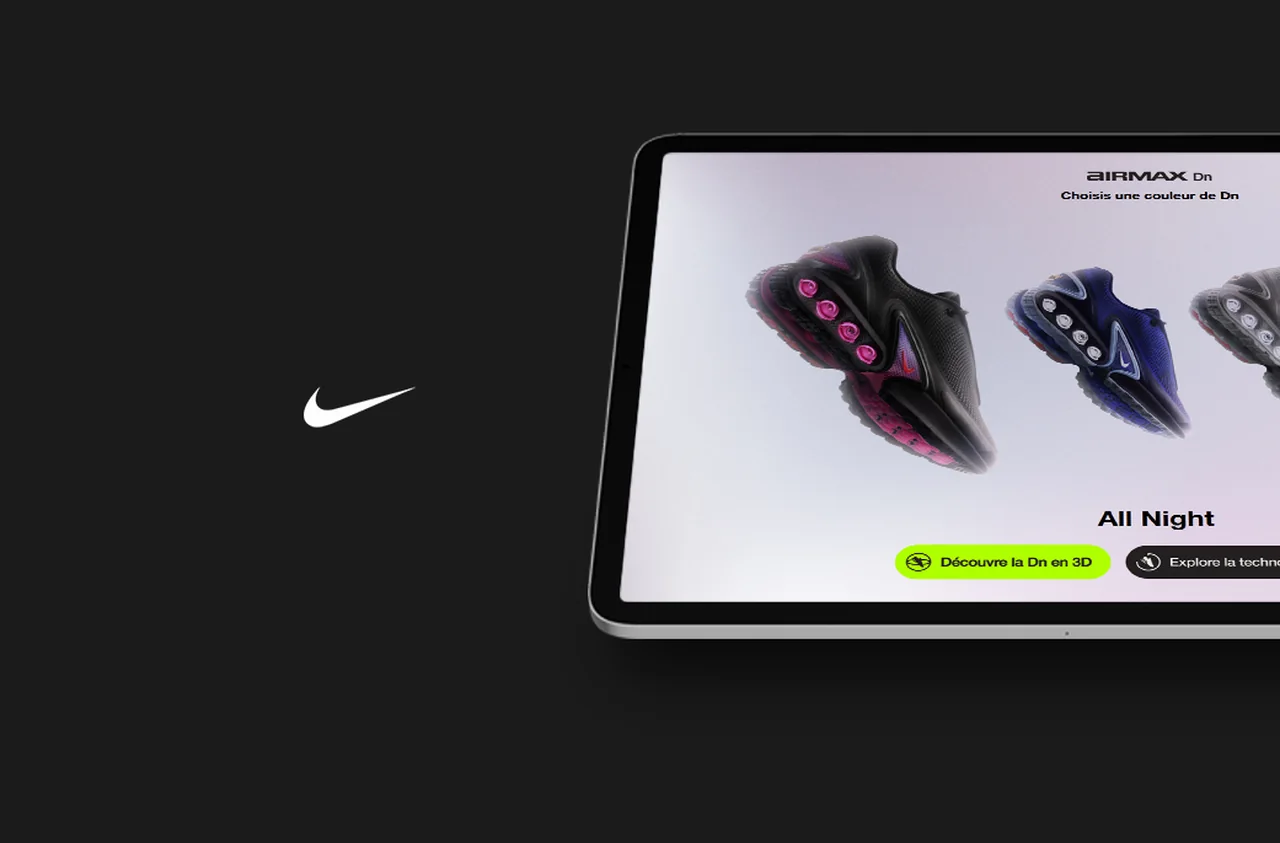 Nike — Configurateur Air Max Dn en 3D temps réel