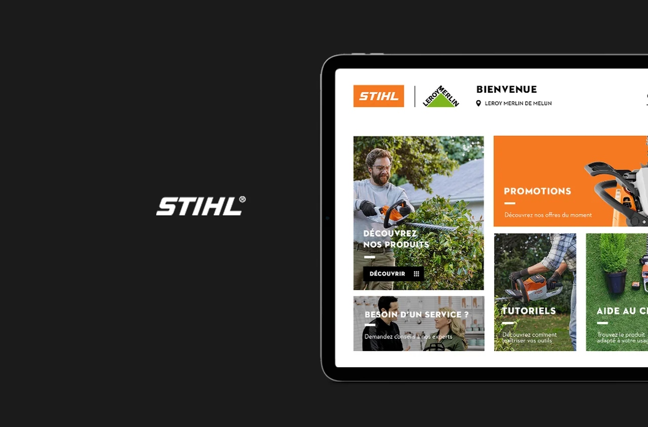 STIHL × Leroy Merlin — Assistant de vente digital en magasin